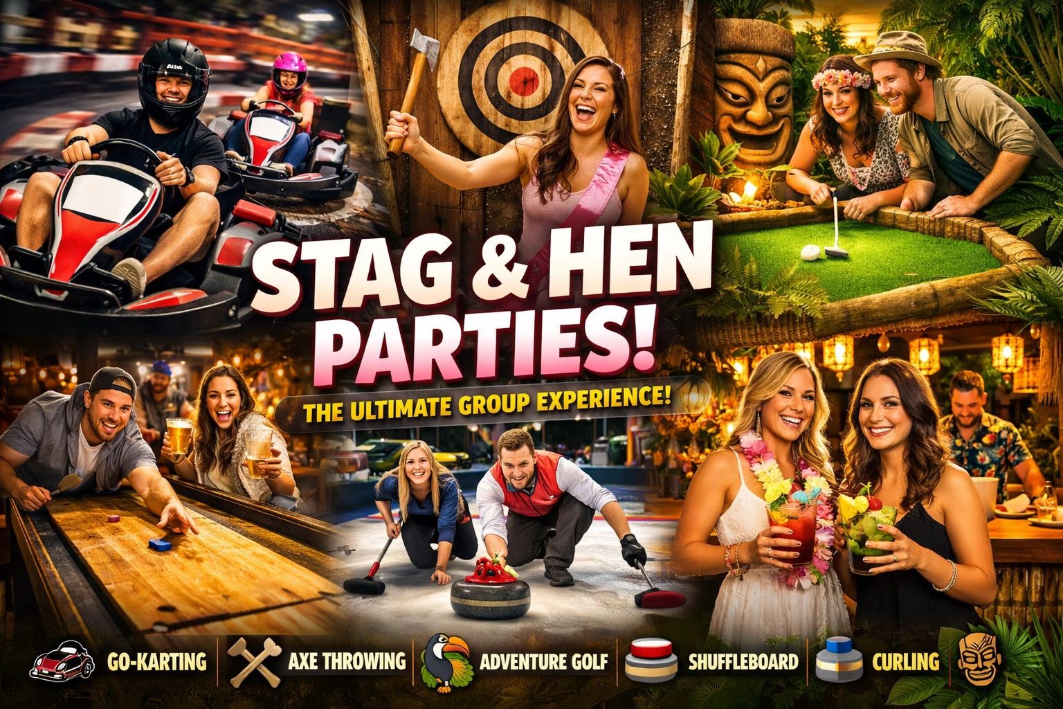 Stag & Hen Parties @ JDR Karting + Ocean Island Adventure