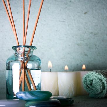 Spa candles and infuser