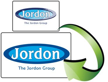 vector redraw, full colour to spot colour