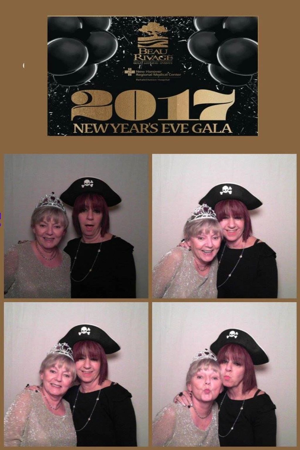 Here's another example of a custom border we did for a New Year's Eve party we did at Beau Rivage Re