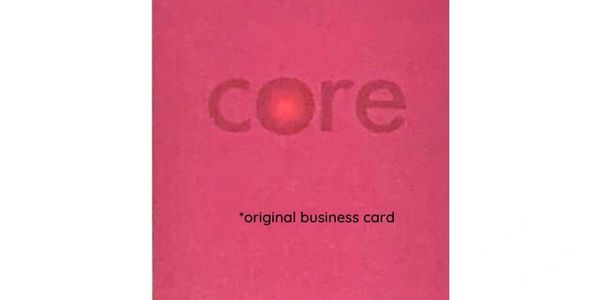Old Core Sales business card