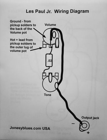 Les Paul junior guitar wiring diagram 50s wiring circuit