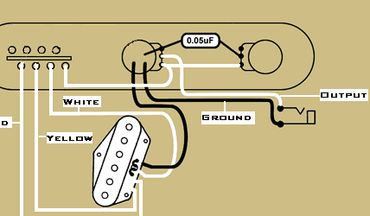 Eldred Esquire mod guitar wiring diagram