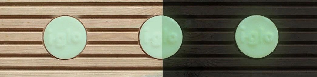 glow in the dark decking discs