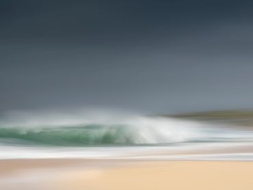 ICM photography, waves at Borve Beach, Isle of Harris, Outer Hebrides Scotland