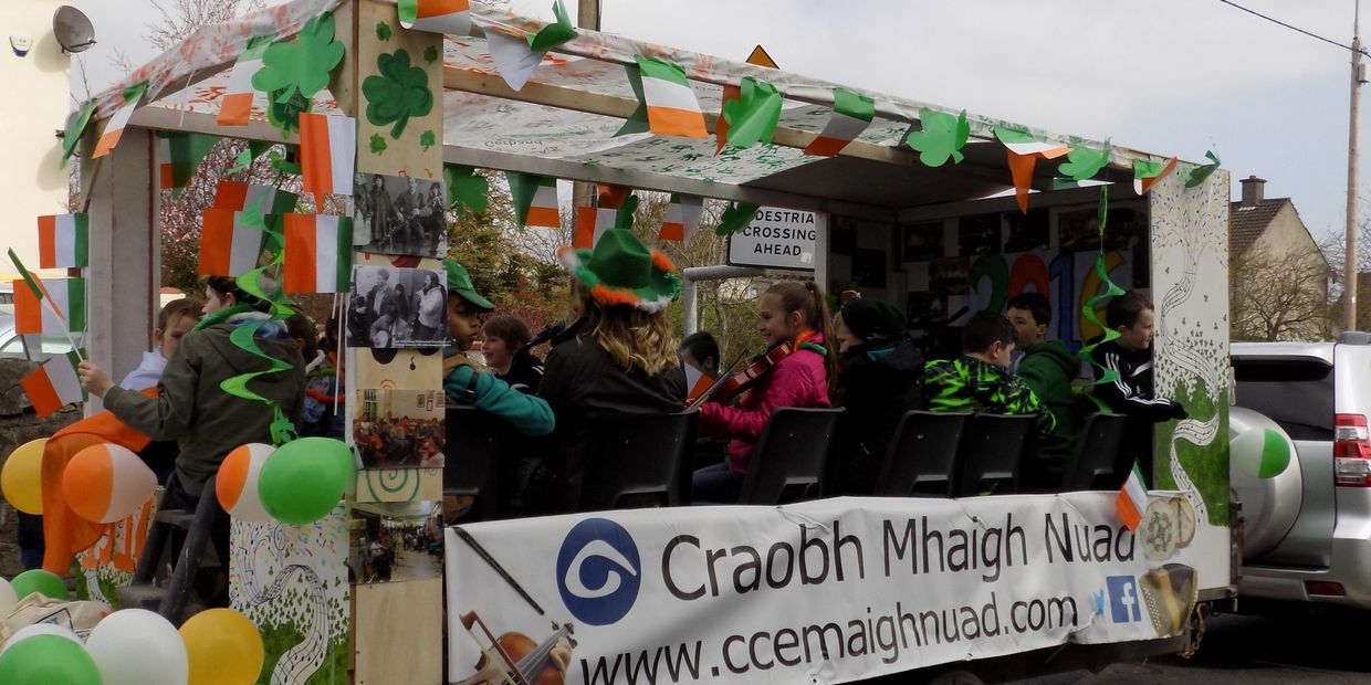 St. Patrick's Day Float Comhaltas Maynooth members