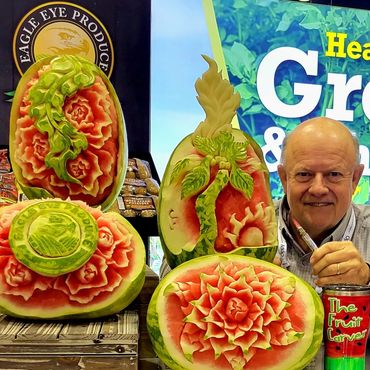 Watermelon Carving at the Global Produce and Floral Show in Orlando, October 2022
