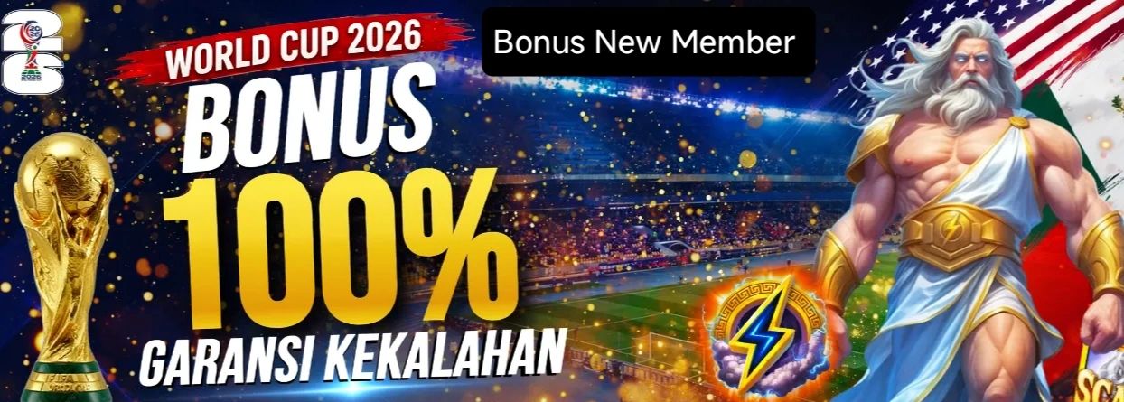 Banner promo bonus member baru 100 persen