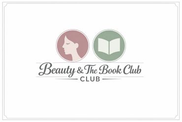 Logo for Beauty & The Book Club with icons of a woman's profile and an open book.