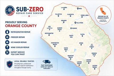 Expert Sub-Zero repair and maintenance in Orange County. Reliable service and quality workmanship.