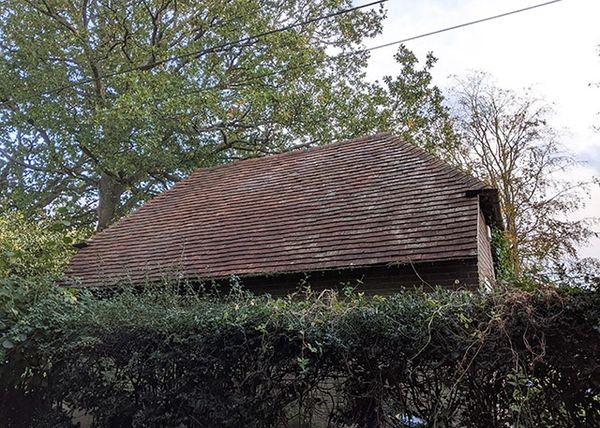 After image of roof scraping job in Selling, Kent.
