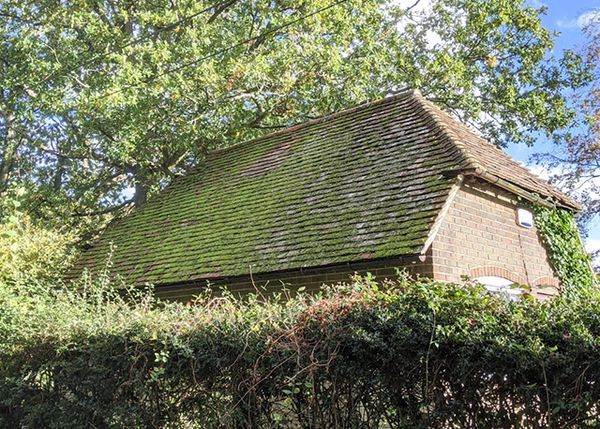 before image of roof scraping job in Selling, Kent.