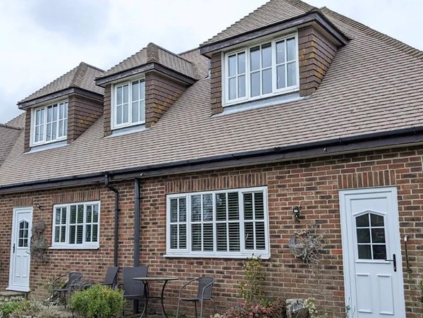 After image of a roof steam cleaning job in New Romney.