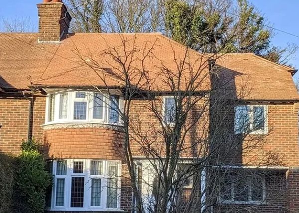 After image of roof scraping job in Canterbury, Kent UK.