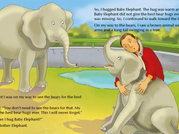 zoo, elephant, the best bear hugs ever, baby shower, birthday, gift, recommend, best hug, recommend