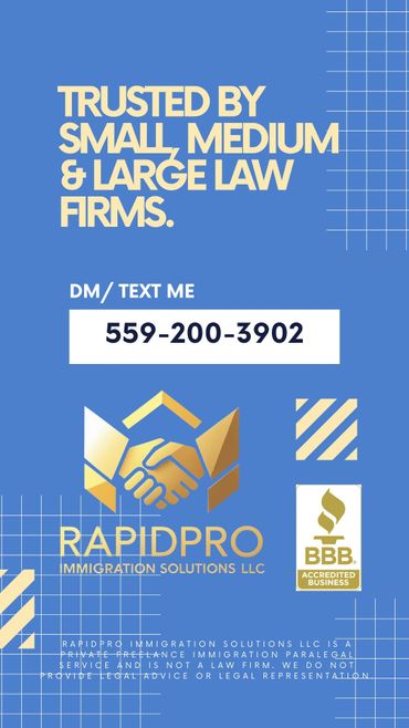 Trusted immigration solutions for law firms, contact via 559-200-3902.