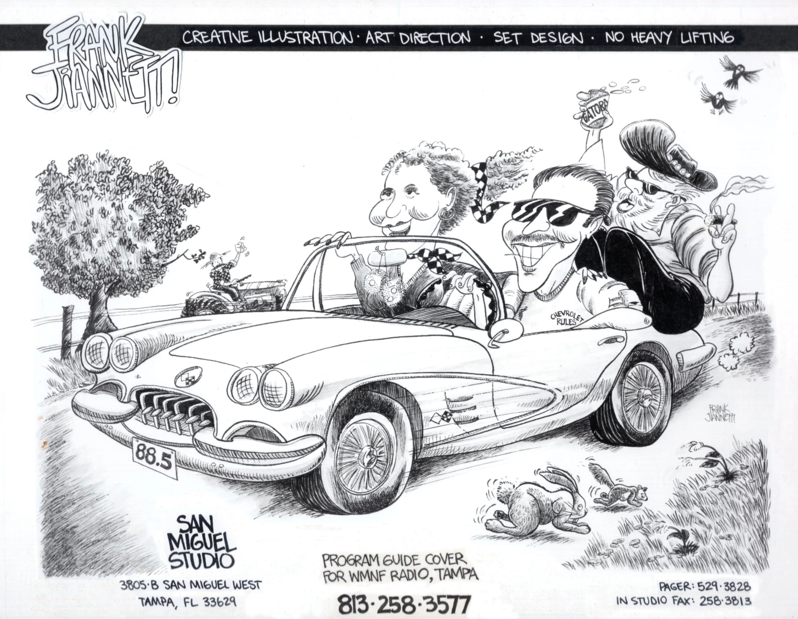 WMNF Program Guide Cover self-promo piece