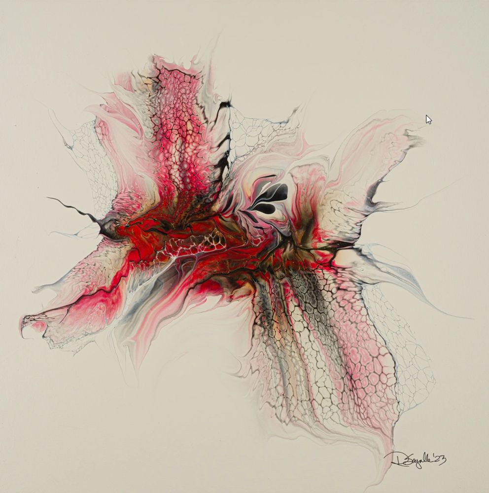 Original abstract art titled “eye of the tiger” by Robin Sagulla