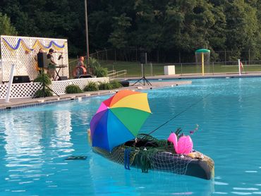 Karns Lions Club Pool with live music for Annual Luau fundraiser event
