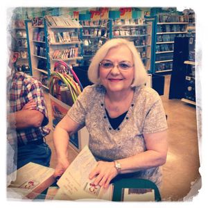 Retired teacher Dianne H. Lundy, enjoying writing as her second career at her first book signing.
