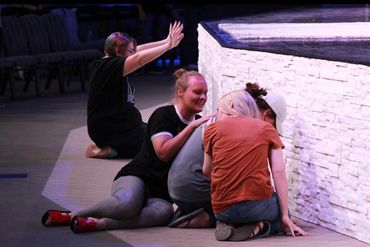Worship and healing at the altar while in a Christian recovery program for women with addictions.