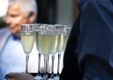 Champagne Drinks reception at the Alverbank