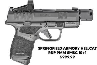 Double Action
BARREL: 3.8" OVERALL : 7"
# OF MAGAZINES: 2
SIGHTS: RS: U-Notch/FS: Tritium Front