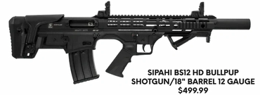 Action Type :Heavy Duty Bulpup
Magazine Capacity:5
Barrel Length:18"
Overall Length:28.3"
Chamber:3"