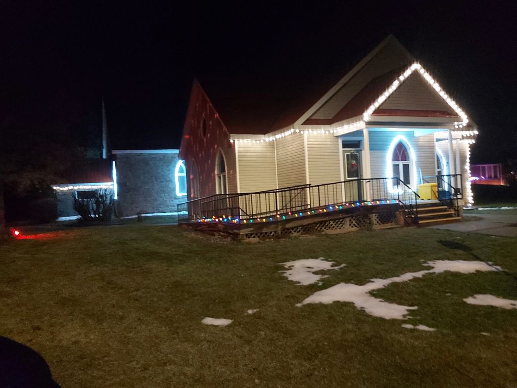 We love to do events in the community. 
 In this picture, we are Shining Our Light on  the Churches