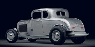 1932 Ford 5W Coupe from United Pacific - Bare Metal - Back