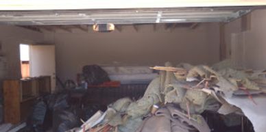 Construction debris removal in Victorville garage
