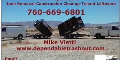 Trash outs, foreclosure cleanup, board ups, property securing, initial services 