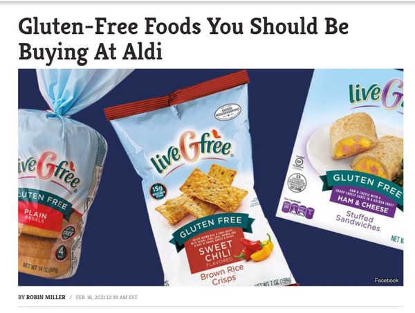 gluten-free foods at Aldi