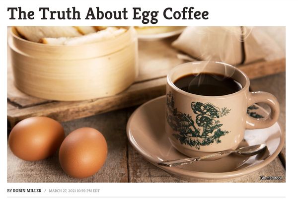 The Truth About Egg Coffee