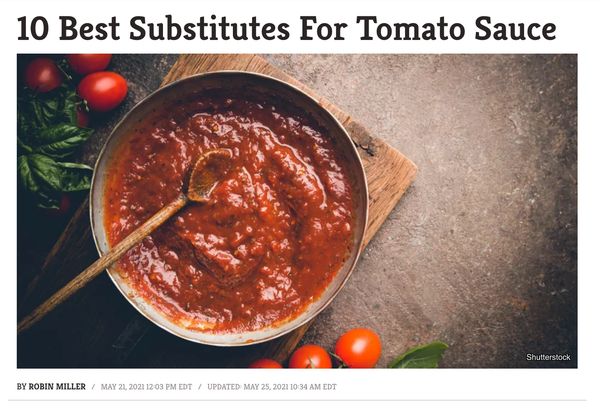 10 best substitutes for tomato sauce