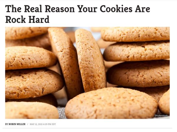 The real reason your cookies are rock hard