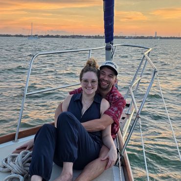 Small wedding in Houston on a sailboat