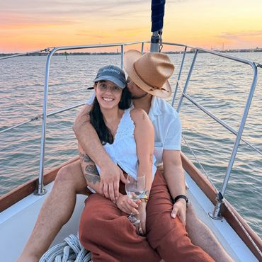 proposal in a sailboat in houston