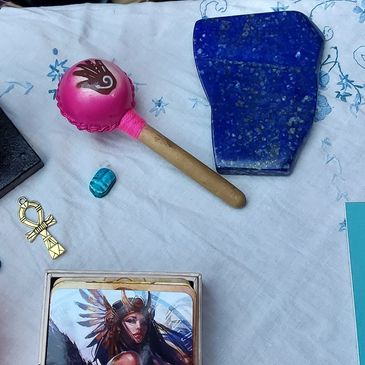 Isis Goddess Altar for the course Priestess of Isis. May the blessings and magic of Isis be with you