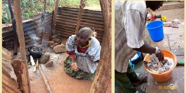 typical "kitchen" and laundry