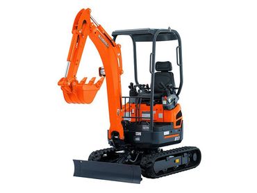 Tractor BX23S and Mini Excavator U17 with thumb attachment.