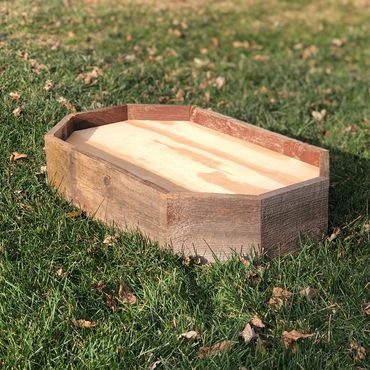 Short octagon barnwood base for turkey mount or others small game mounts.