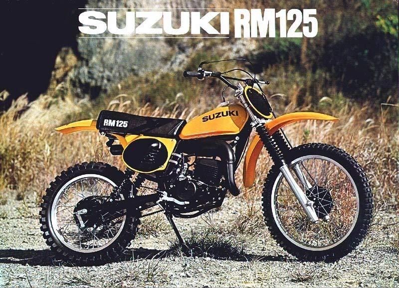 1977 Suzuki RM125B vintage motocross race bike
