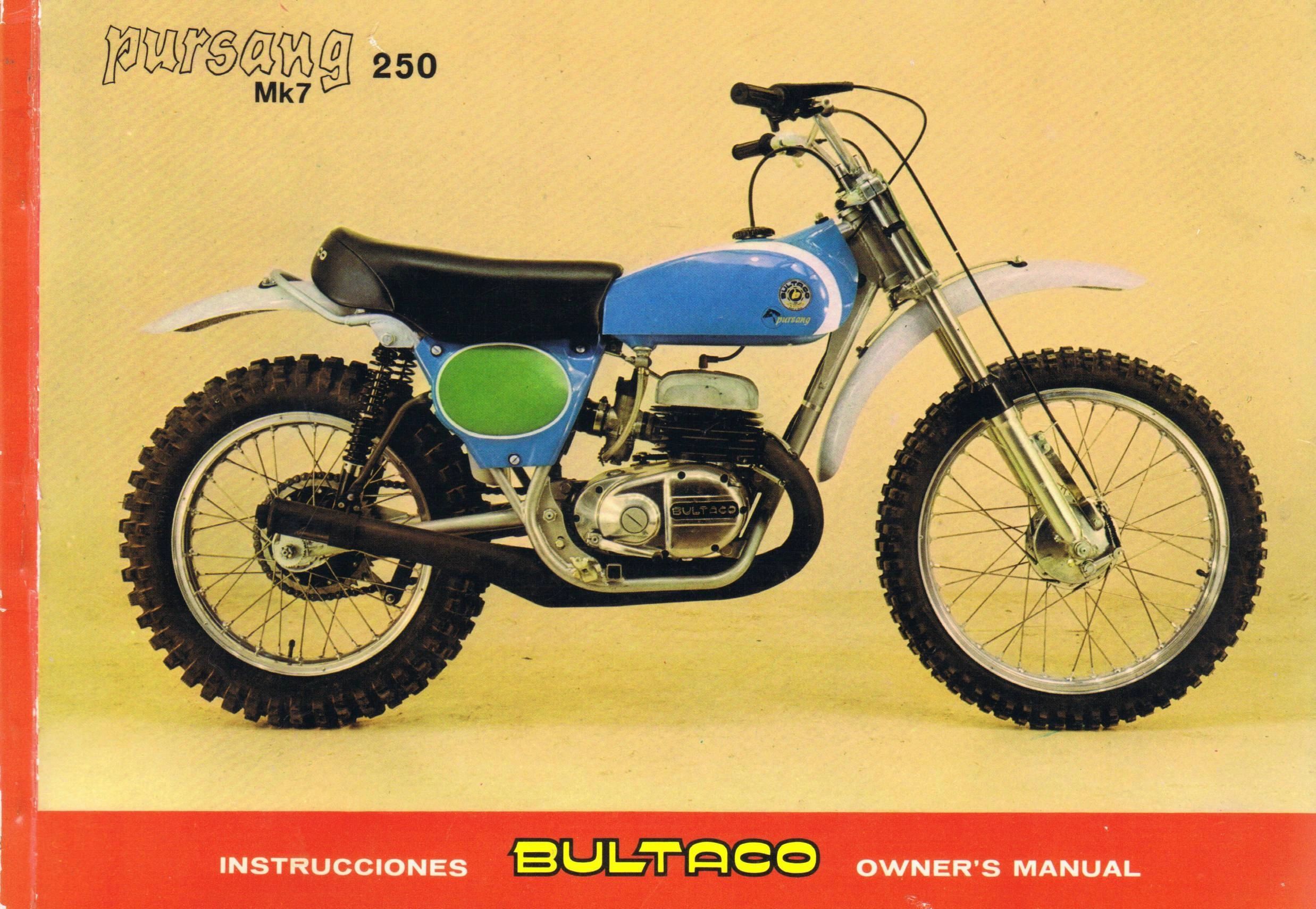 1974 Bultaco 250 Pursang vintage motocross bike