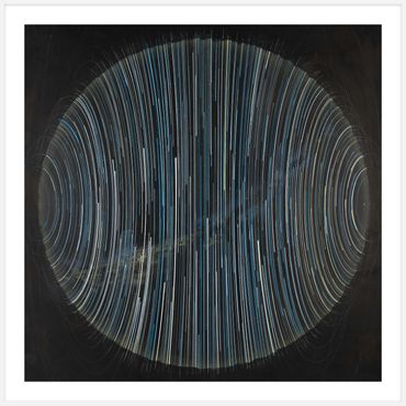 360 star trails,  2023
sumi ink, acrylic paint on paper
49" x 49"
