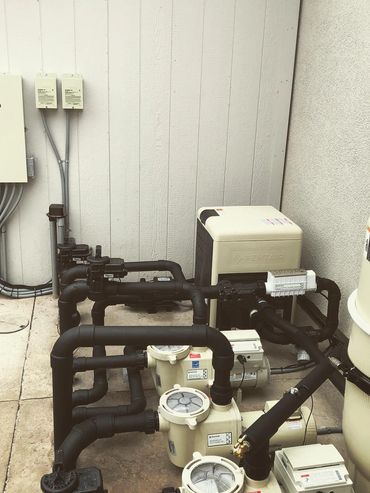 a new set of pool equipment showing our work