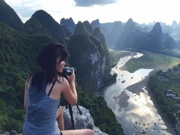 Waiting for sunset in Guilin, China