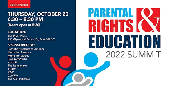 Parental Rights & Education 2022 Summit
Parental Rights & Education Summit. Free event. Doors open a