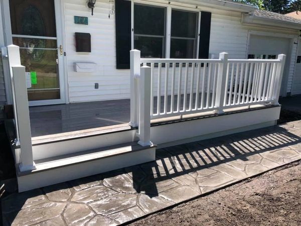 New deck with new banisters.