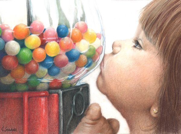 Girl with Gumballs